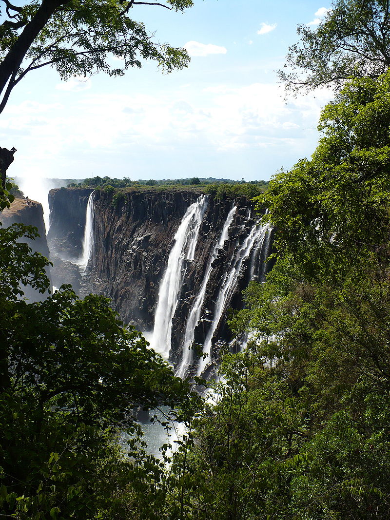 Chutes Victoria ou Victoria Falls en Zambie