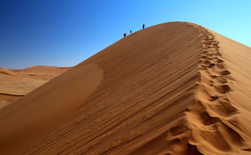 Les dunes de Sossusvlei dans le désert du Namib en Namibie