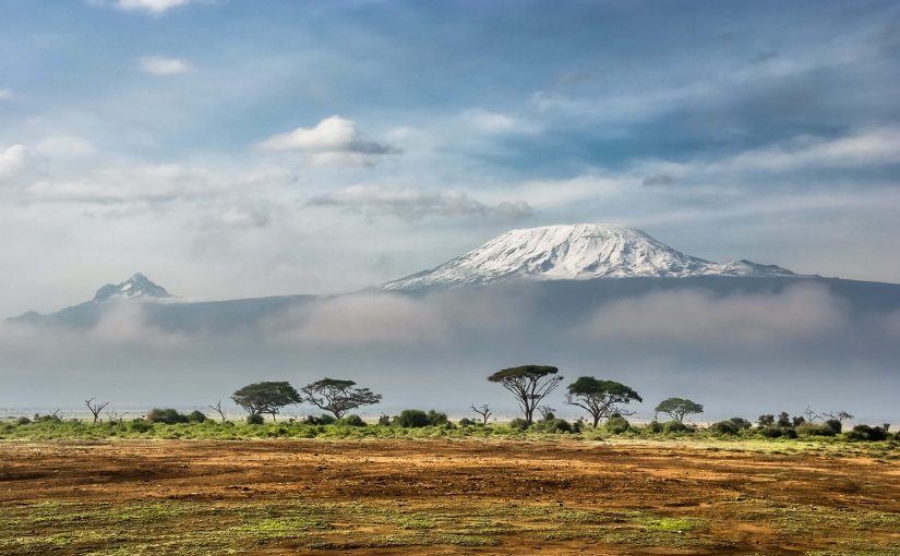 Amboseli national park avec vue sur le Kilimandjaro au Kenya